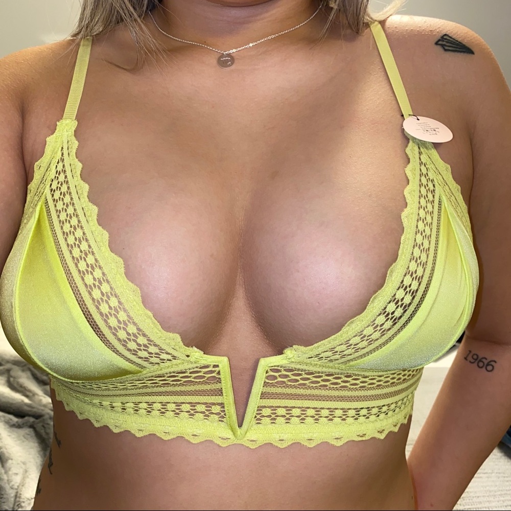 F21 Neon Yellow Bralette